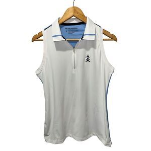 Peter Millar Women's Performance Sleeveless Polo Tank Size Medium Tennis Golf